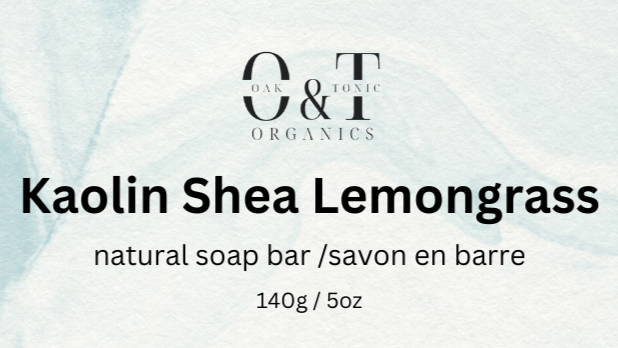 Oak & Tonic Organics | Kaolin Shea Lemongrass