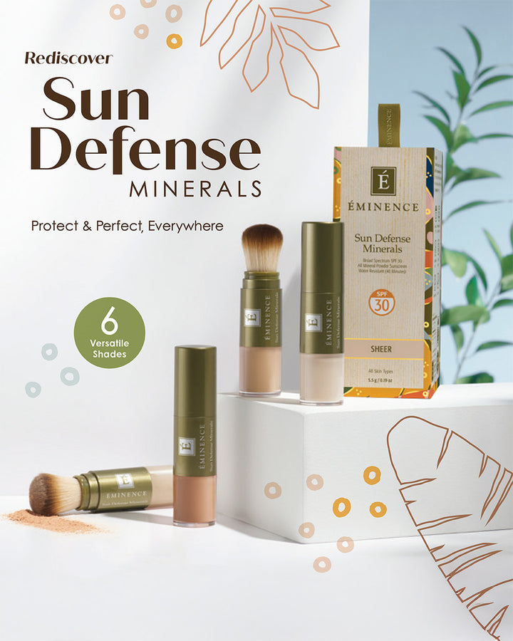 Eminence | Sun Defense Mineral SPF 30 Brushes