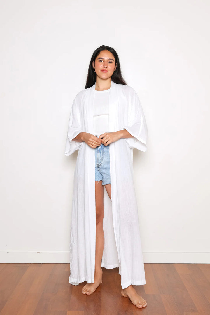 Tofino Towels | THE MABEL BELTED COVER-UP - Oak + Tonic