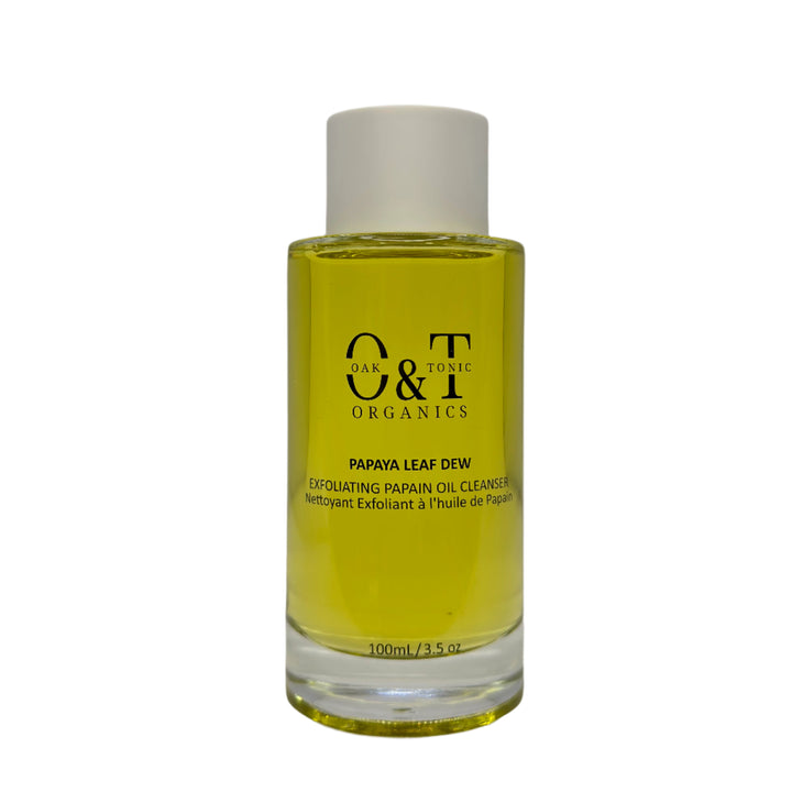 Oak & Tonic Organics | Papaya Leaf Dew Exfoliating Papain Oil Cleanser