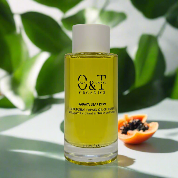 Oak & Tonic Organics | Papaya Leaf Dew Exfoliating Papain Oil Cleanser